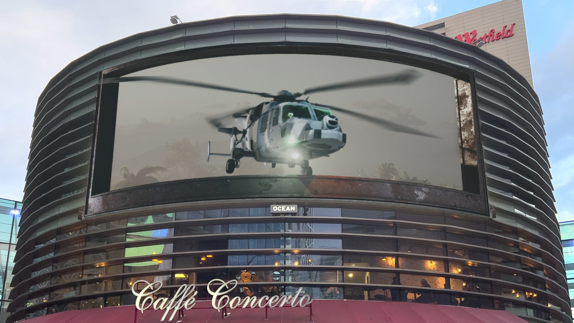 British Army Recruitment Visual Helicopter